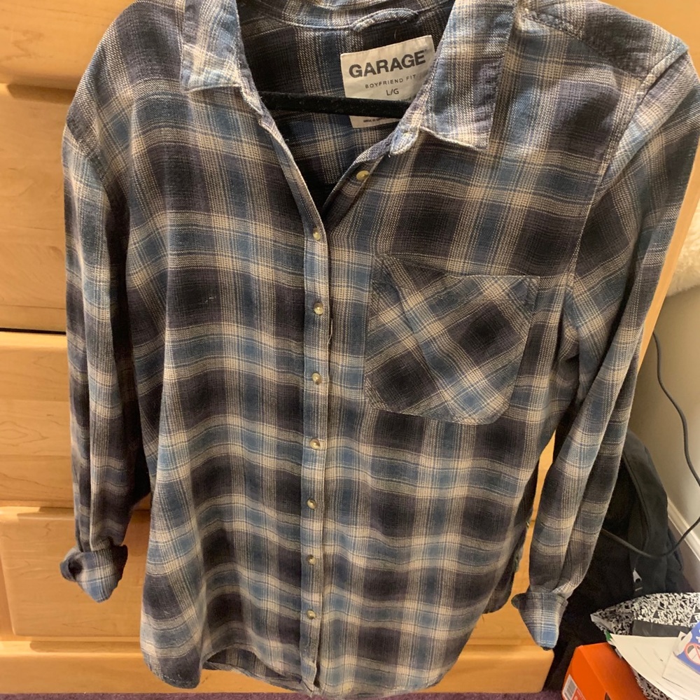Garage boyfriend fit flannel
